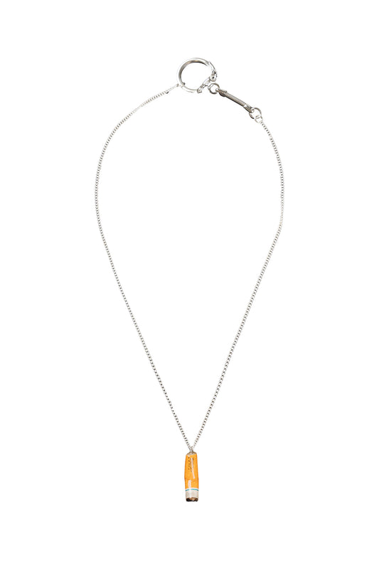 Cigarette BUTT Necklace  - Orange 25 inch