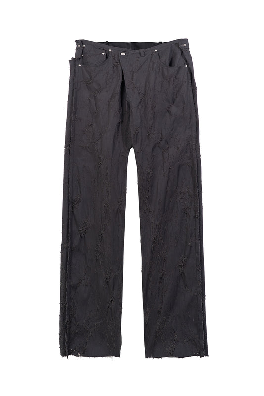 ASYMMETRICAL STRAIGHT-LEG PANTS
