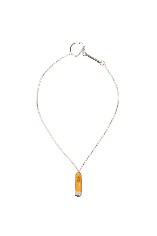 Cigarette BUTT Necklace  - Orange 19 inch