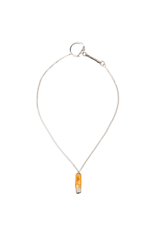 Cigarette BUTT Necklace  - Orange 19 inch