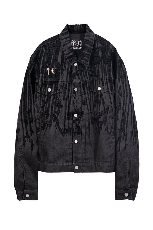 Blood Lazered Denim Jacket