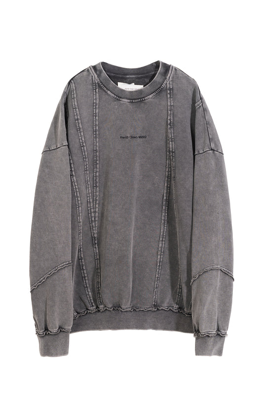 TIE-DYE PANELLED SWEATER