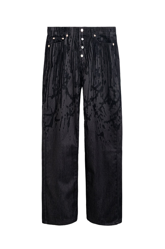 Blood Lazered Denim Pants