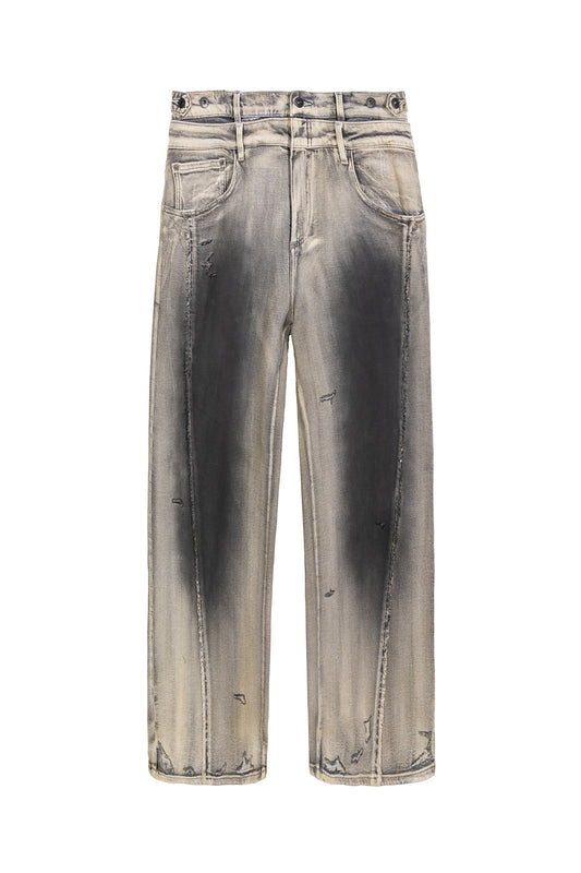 DECONSTRUCTION WASHED JEANS