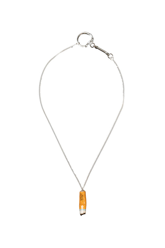 Cigarette BUTT Necklace  - Orange 21 inch