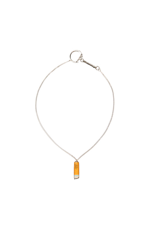 Cigarette BUTT Necklace  - Orange 17 inch