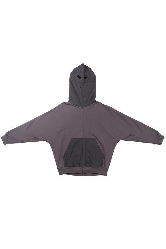 TN1 HOODIE (GREY AND PURPLE)
