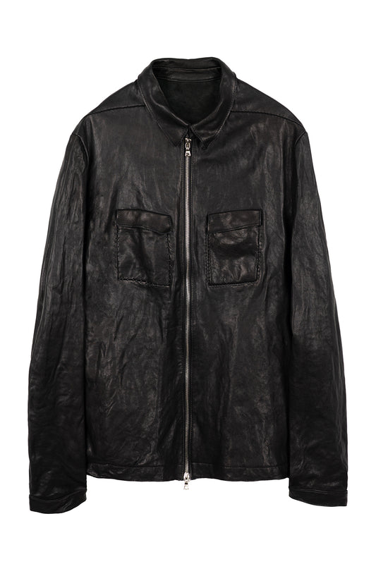 Single Zip Leather Jacket