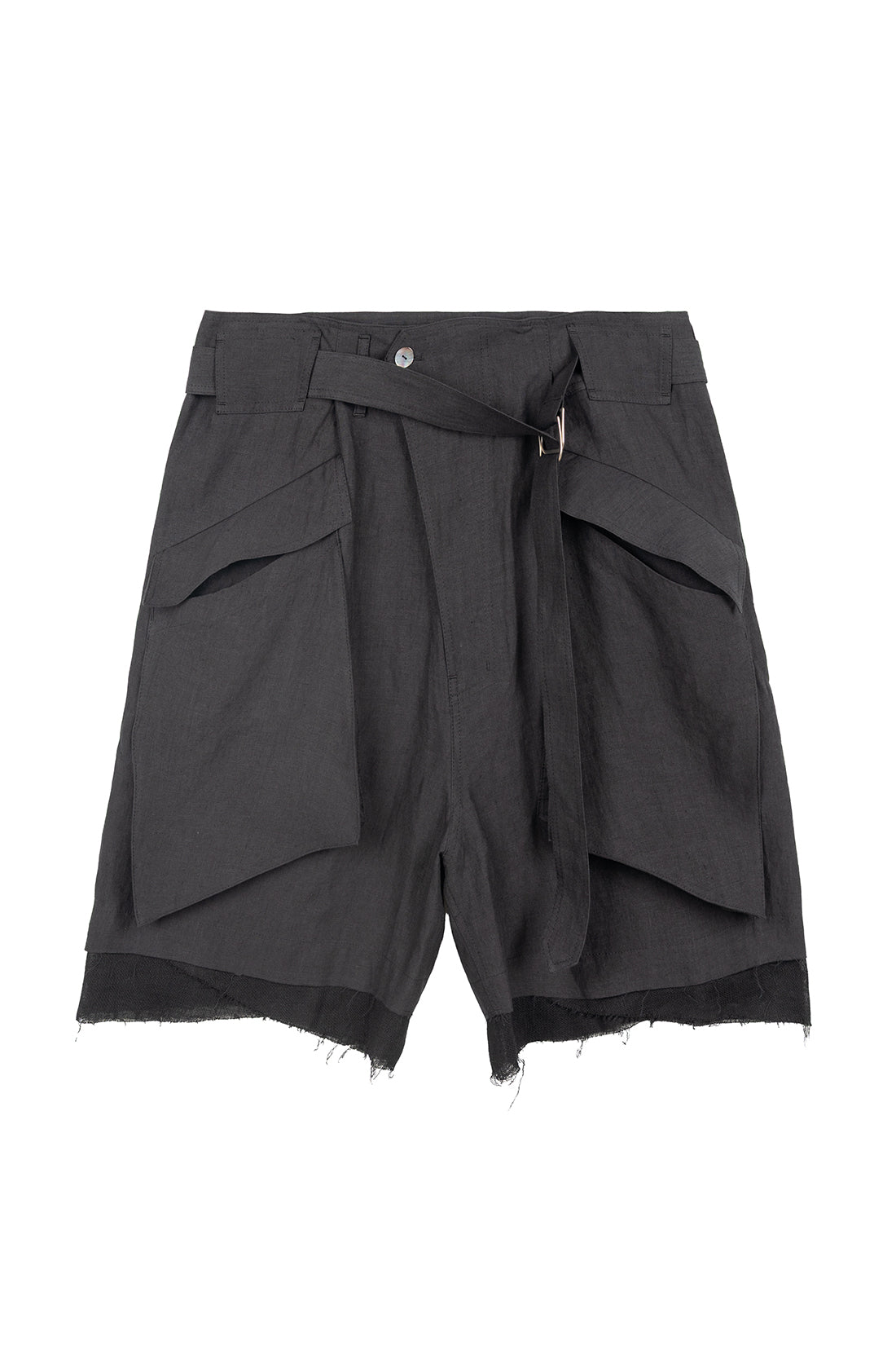 Hemp Waist Belt Cargo Shorts