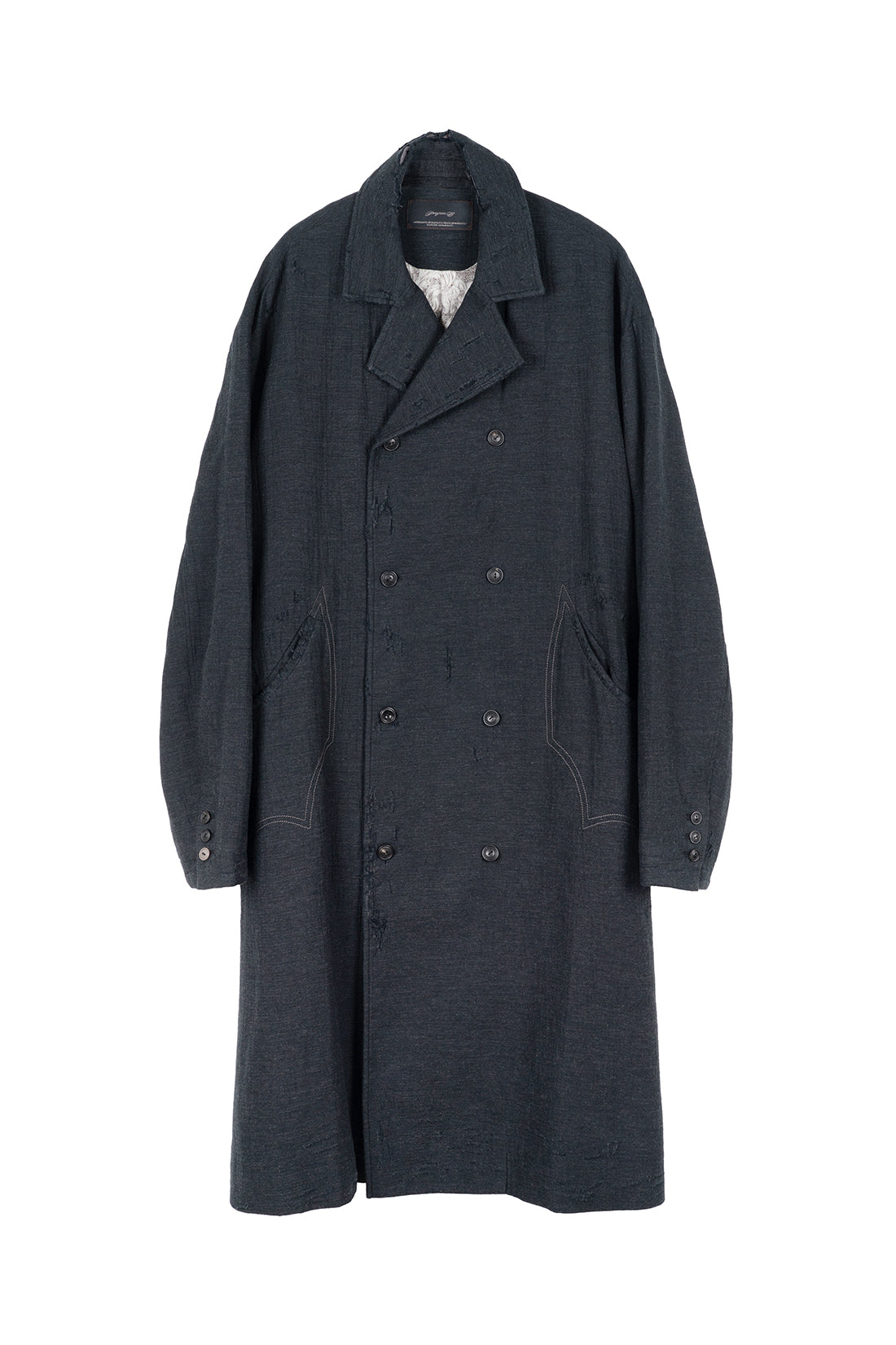 Shepherd Double Breasted Distressed Coat