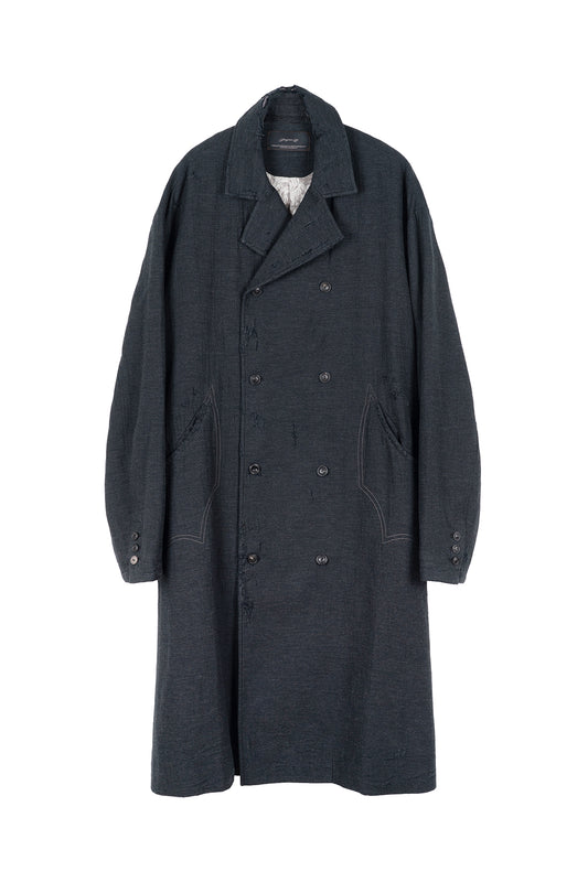 Shepherd Double Breasted Distressed Coat