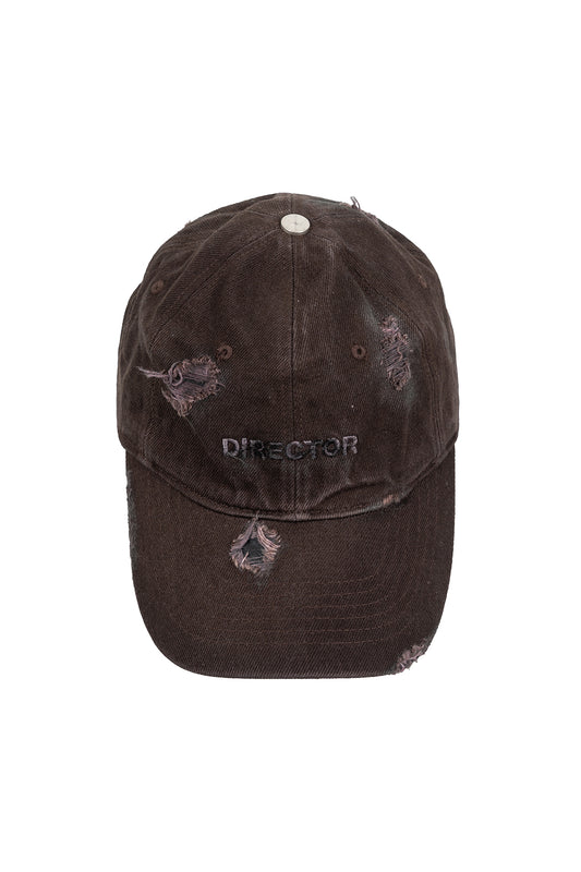 Director Damaged Denim Cap