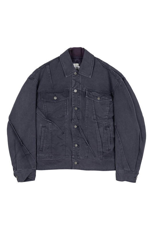 Washed Denim With Detachable Quilted Lining