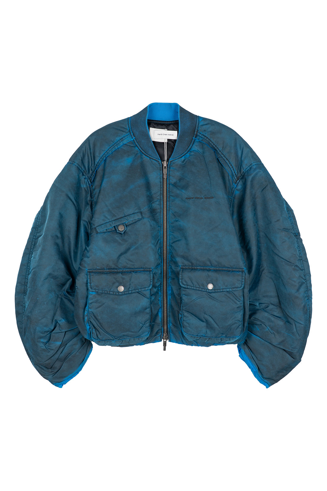 Spray Painted Nylon Bomber Jacket