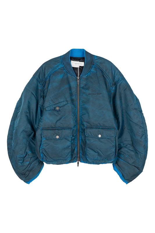 Spray Painted Nylon Bomber Jacket
