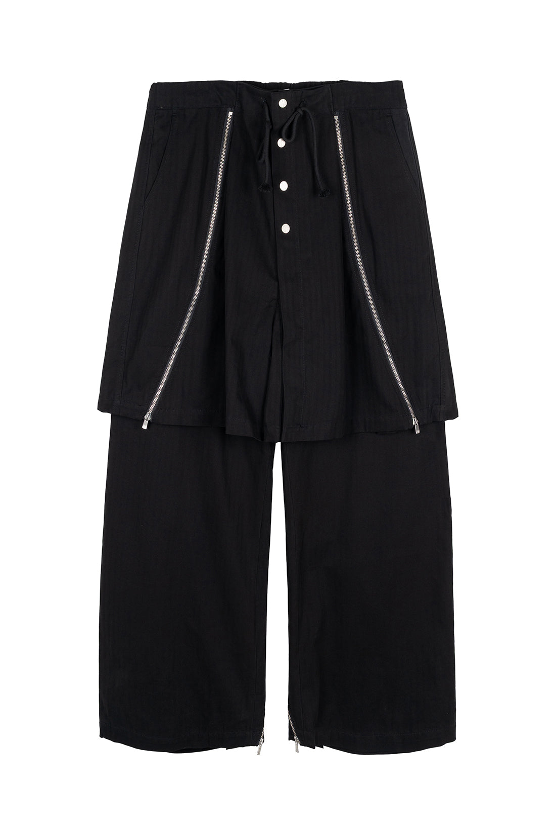 Double Layered Zip Trousers