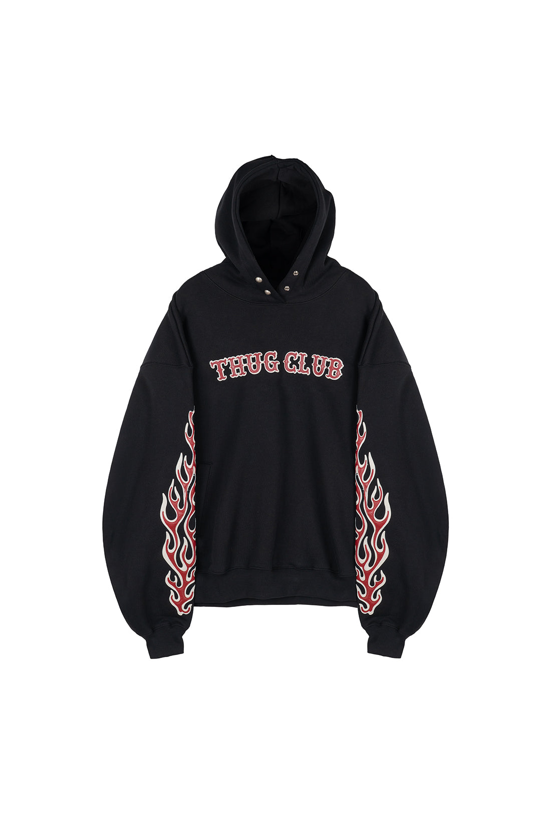 Leather Flame Hoodie