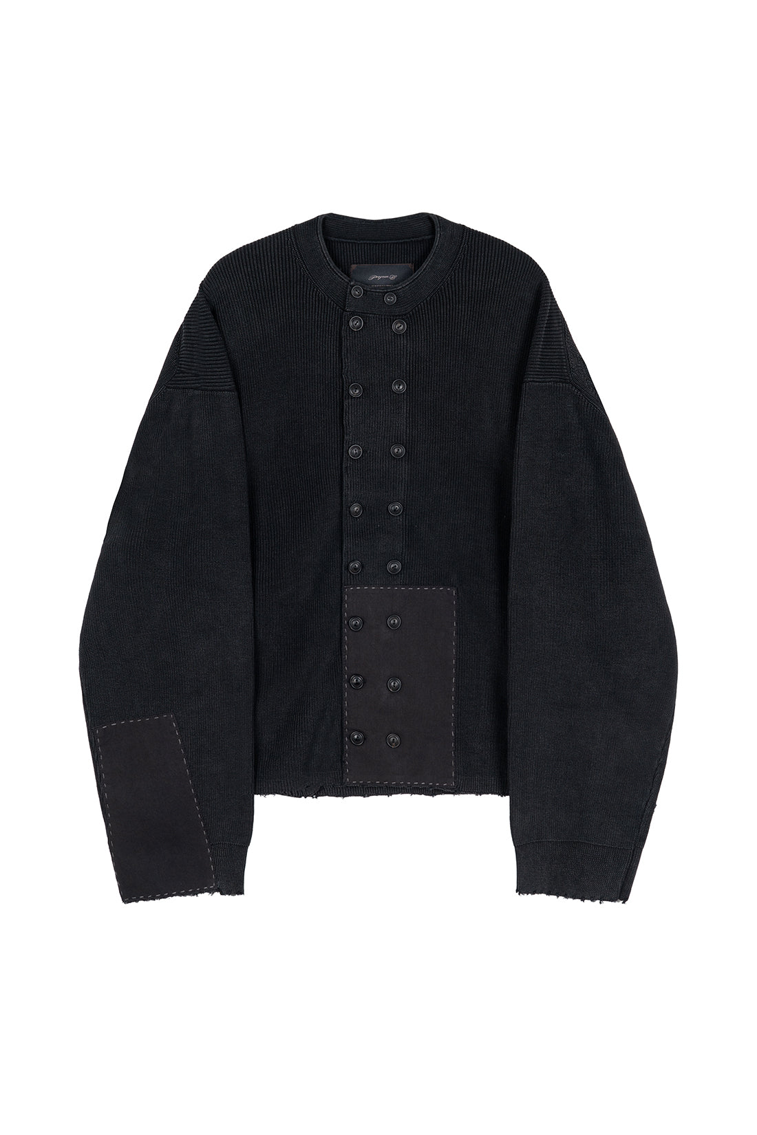 Double Breasted Aged Knit