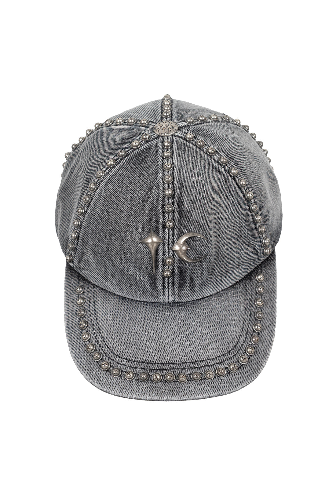 Studded Denim cap