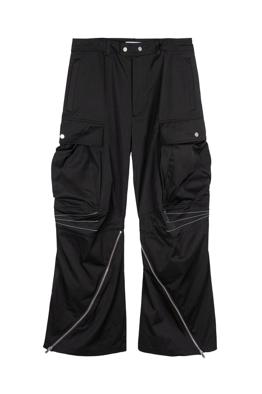 Articulated Knee Dart Cargo Trousers