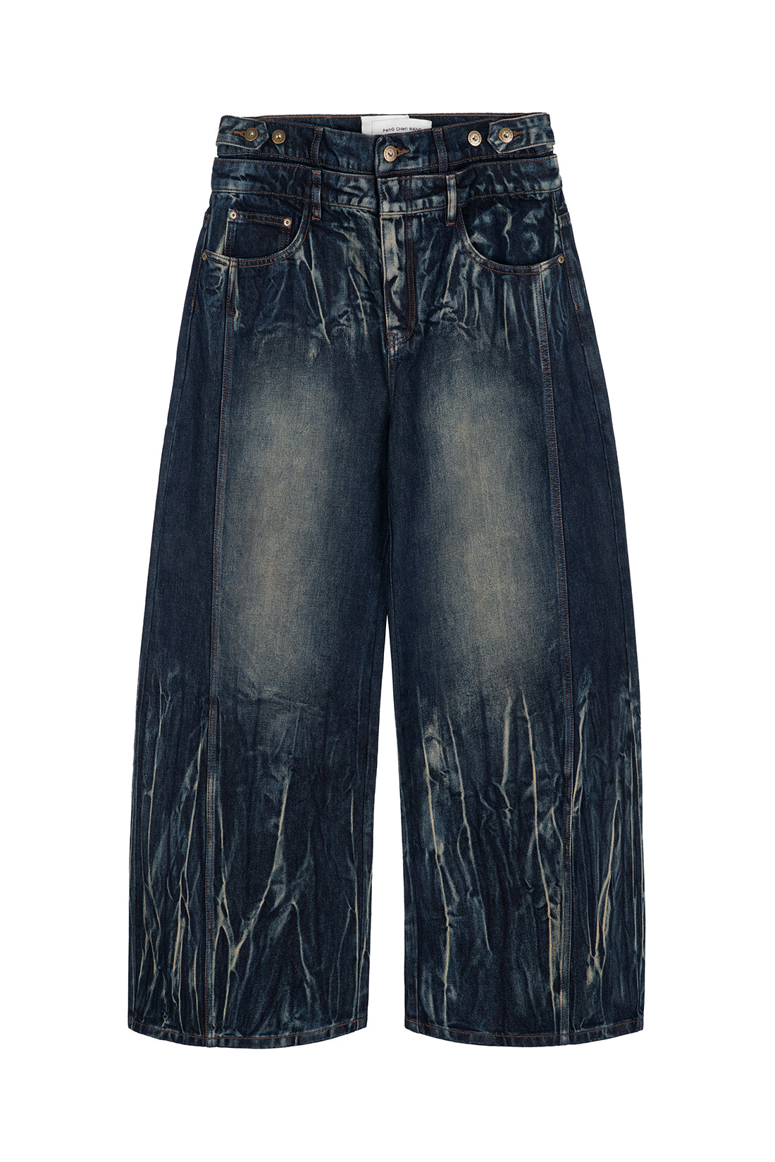 Gradient Tie Dye Denim Trousers