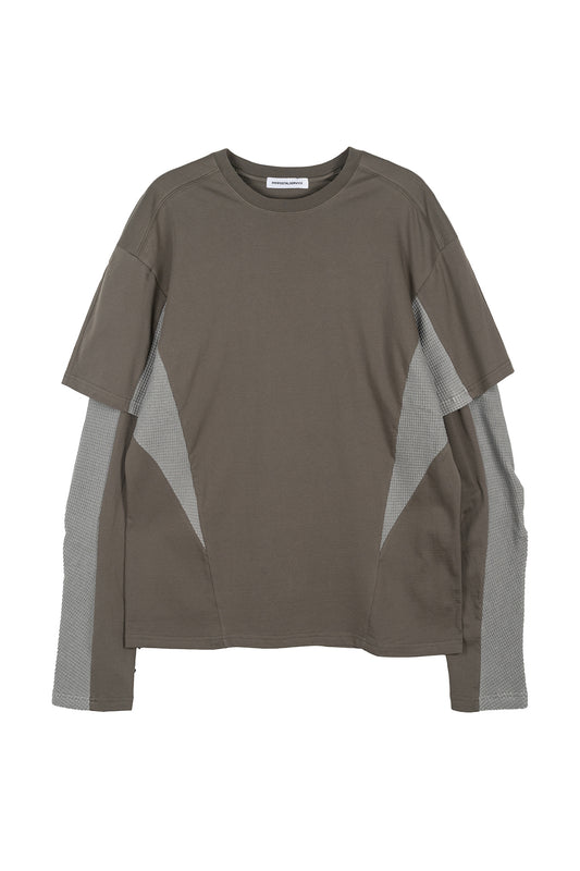 Diffraction Knit Layered Longsleeve