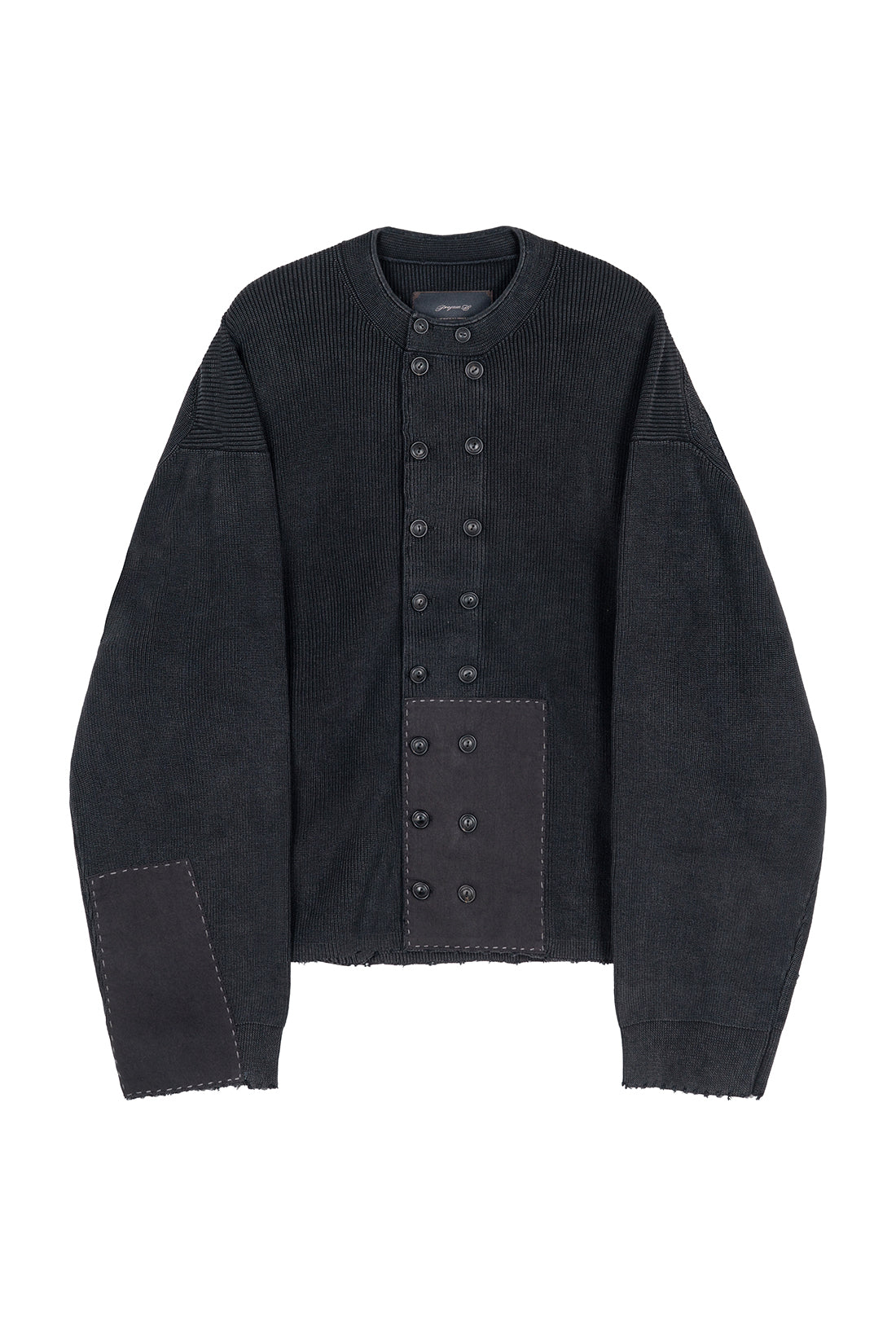 Double Breasted Aged Knit