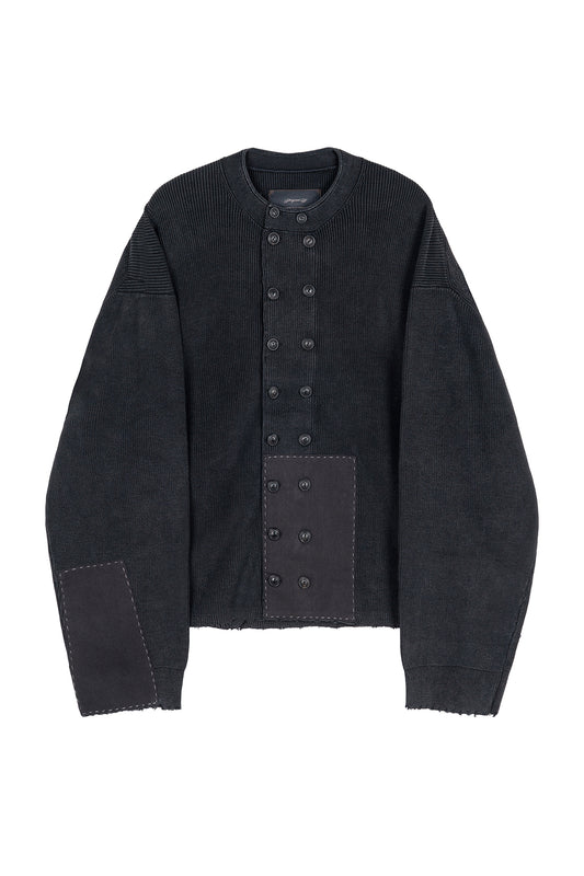 Double Breasted Aged Knit