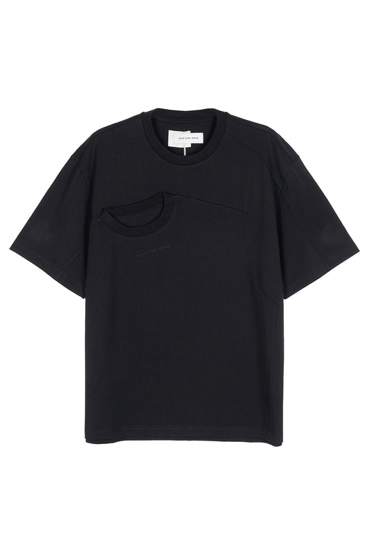 Deconstructed Double Collar Tee