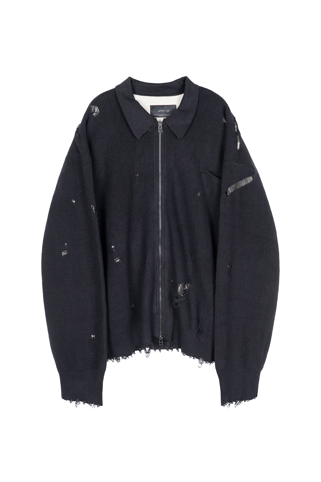 Destroyed Knit Jacket