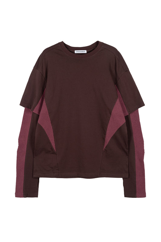 Diffraction Knit Layered Longsleeve