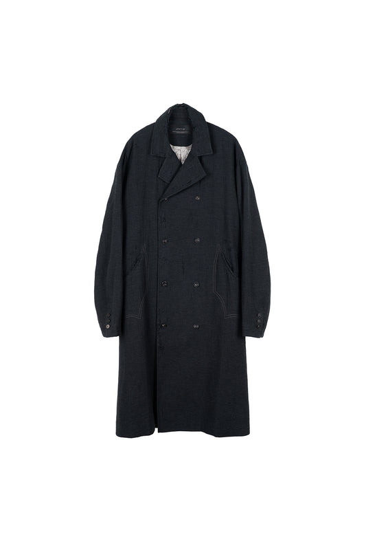 Shepherd Double Breasted Distressed Coat