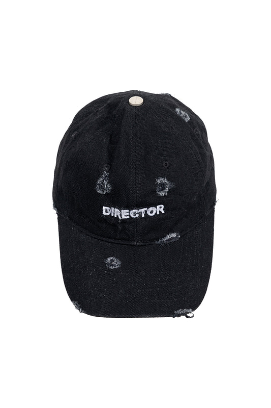 Director Damaged Denim Cap