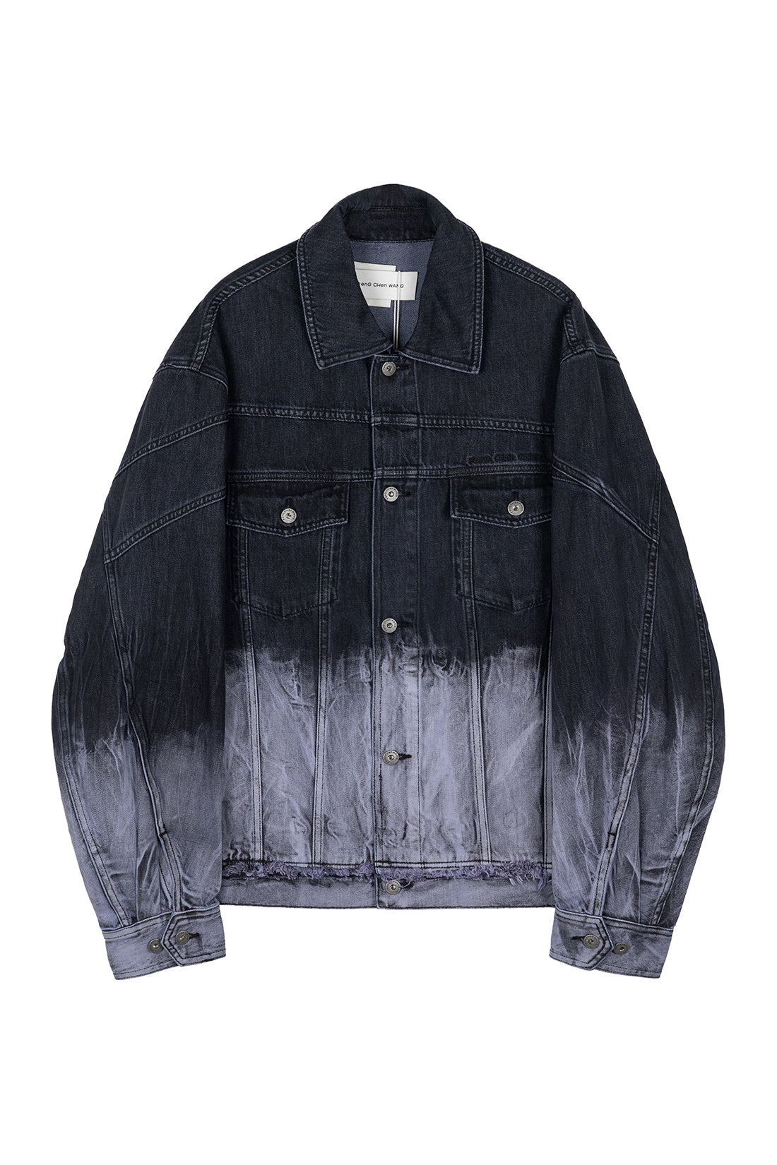 Deconstructed Tie Dye Denim Jacket