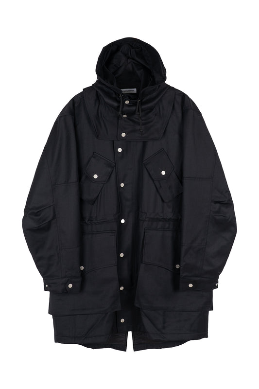 Wool Cargo Fishtail Parka