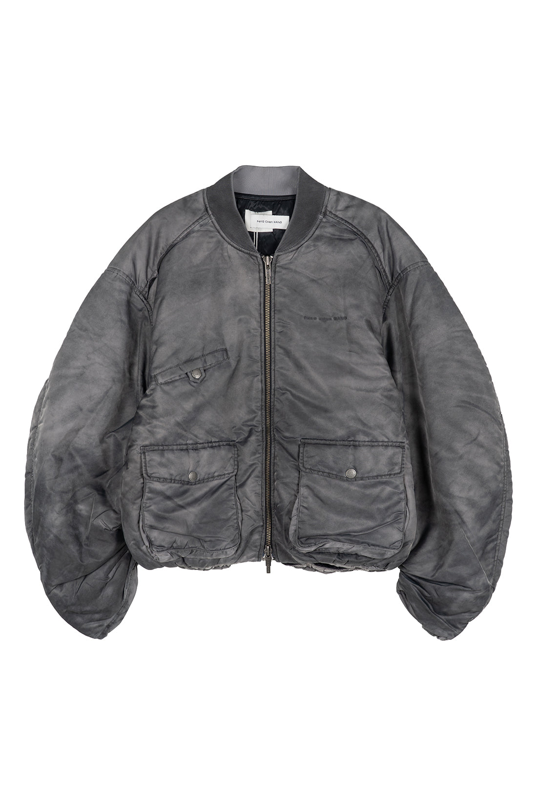 Spray Painted Nylon Bomber Jacket