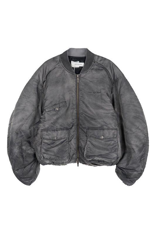 Spray Painted Nylon Bomber Jacket