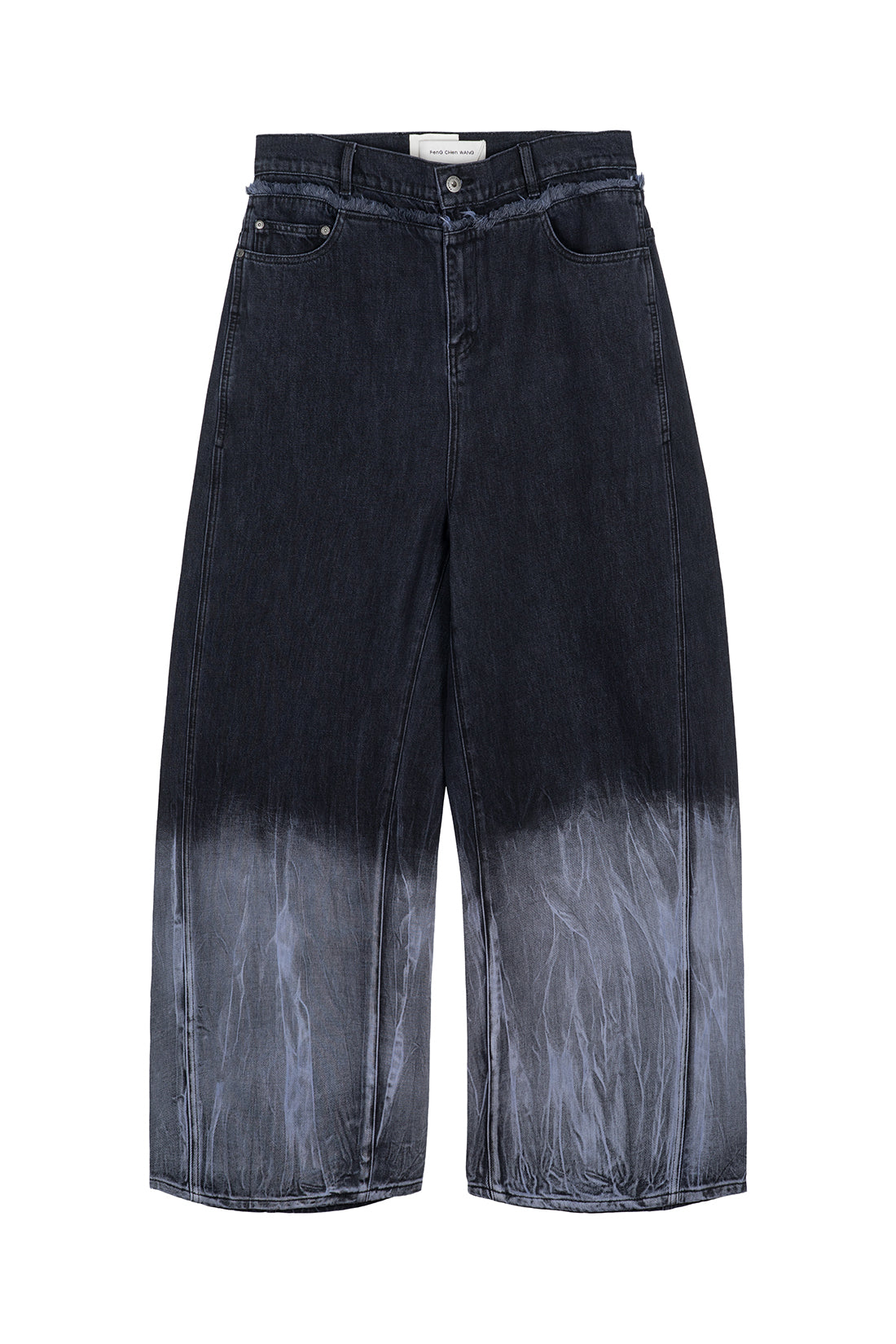 Gradient Tie Dye Denim Trousers