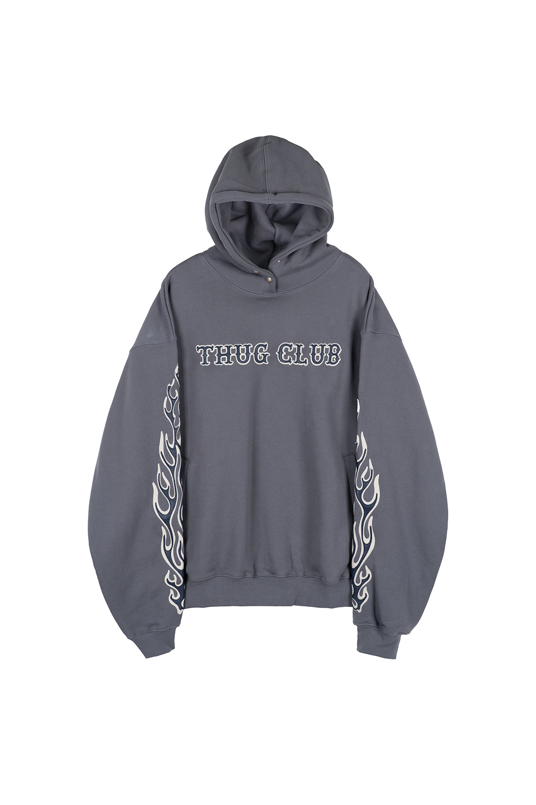 Leather Flame Hoodie