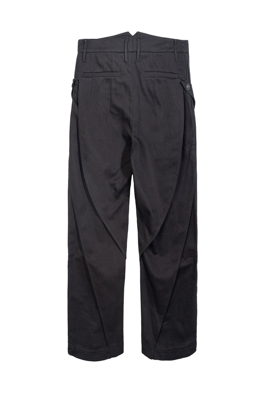Paneled wide denim